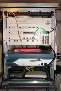 voice and data rack
